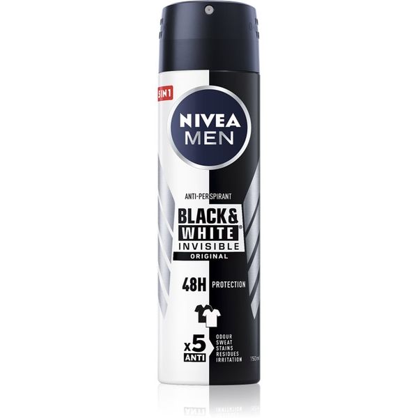 Nivea Nivea Men Invisible Black & White antiperspirant u spreju za muškarce 100 ml
