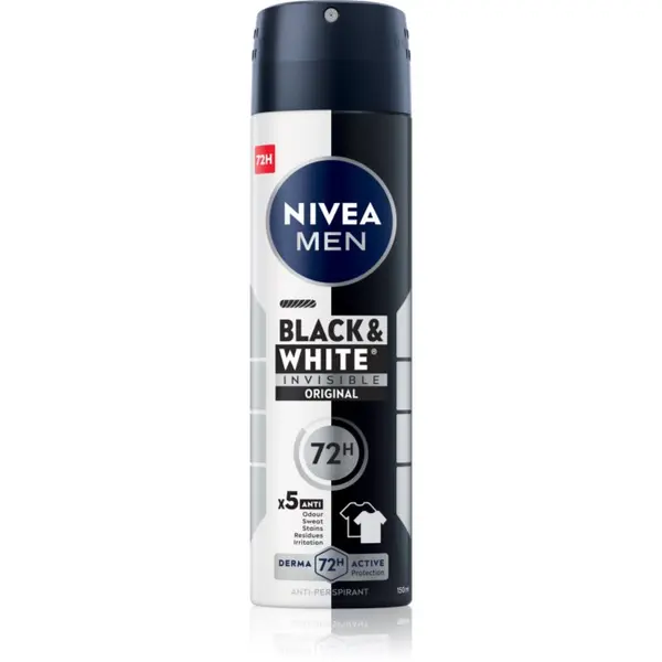 Nivea Nivea Men Invisible Black & White antiperspirant u spreju za muškarce 150 ml