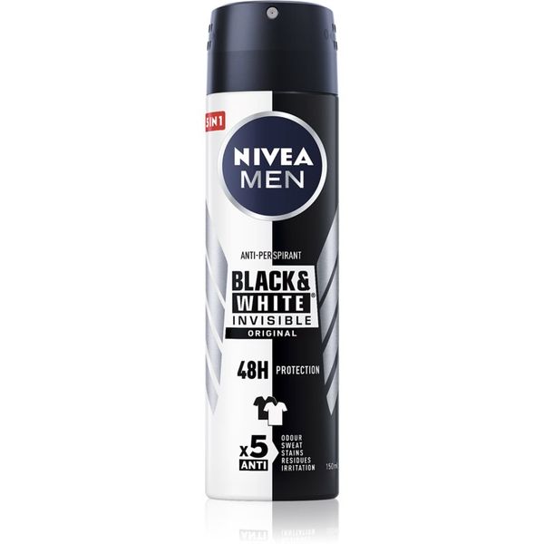 Nivea Nivea Men Invisible Black & White antiperspirant u spreju za muškarce 150 ml
