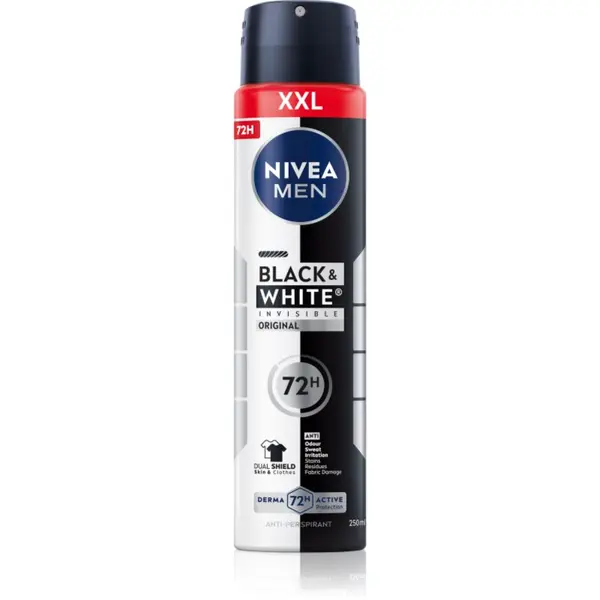 Nivea NIVEA MEN Invisible Black & White antiperspirant u spreju za muškarce 250 ml