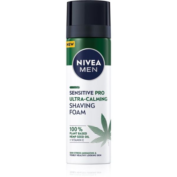 Nivea Nivea Men Sensitive Hemp pjena za brijanje s uljem kanabisa 200 ml