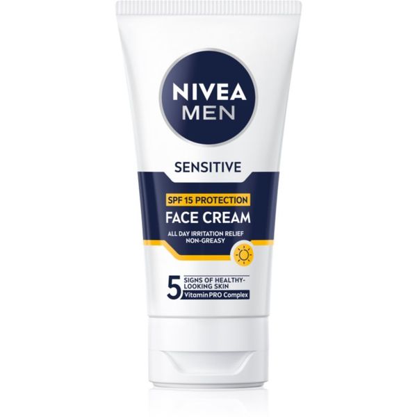 Nivea NIVEA MEN Sensitive zaštitna krema za muškarce SPF 15 75 ml