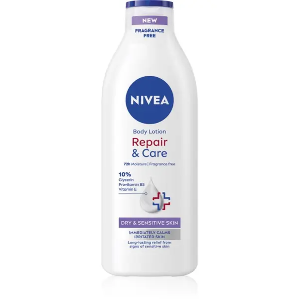 Nivea NIVEA Repair & Care Sensitive umirujuće mlijeko za tijelo za suhu i osjetljivu kožu 400 ml
