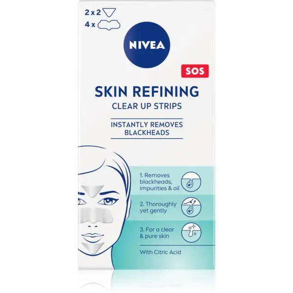 Nivea NIVEA Skin Refining flaster za čišćenje lica 6 kom