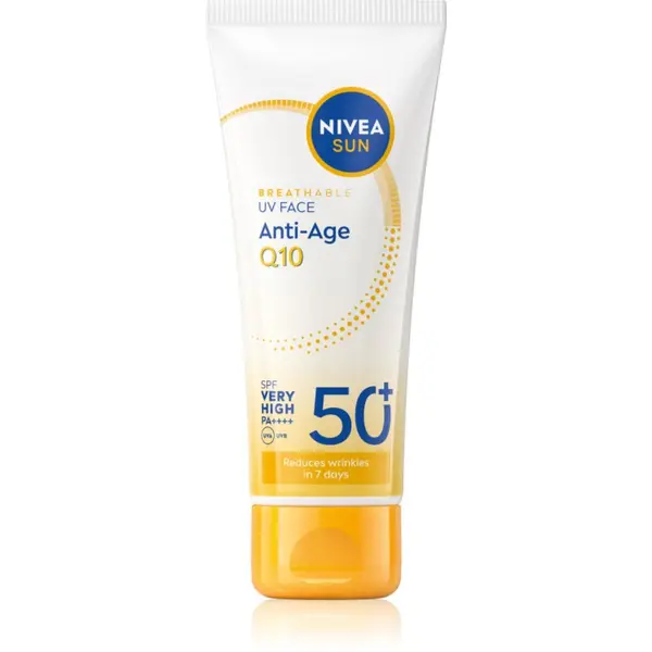 Nivea NIVEA SUN Anti-Age Q10 krema za lice za sunčanje s učinkom protiv bora SPF 50+ 40 ml