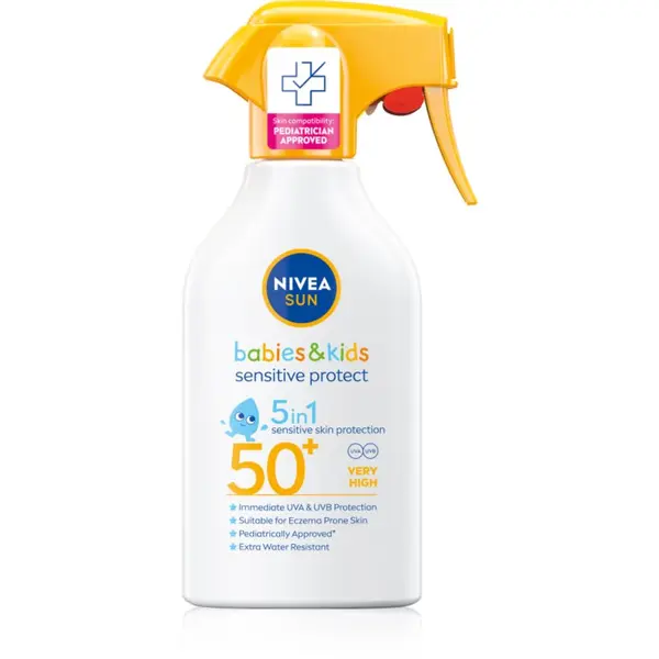 Nivea NIVEA SUN Babies & Kids dječji sprej za sunčanje za osjetljivu kožu SPF 50+ 250 ml