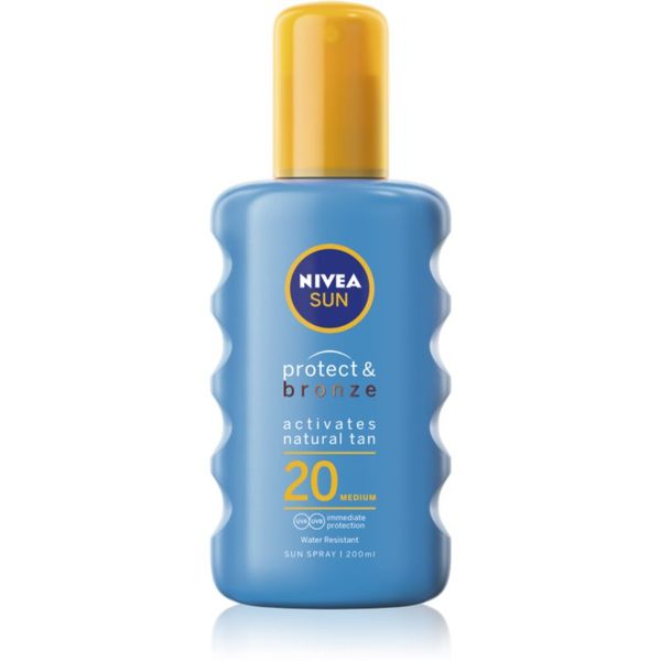 Nivea Nivea Sun Protect & Bronze intenzivni sprej za sunčanje SPF 20 200 ml