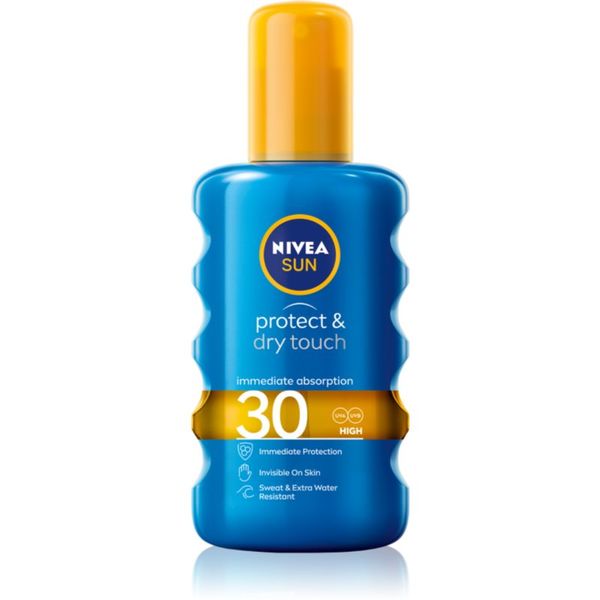 Nivea Nivea Sun Protect & Dry Touch nevidljivi sprej za sunčanje SPF 30 200 ml