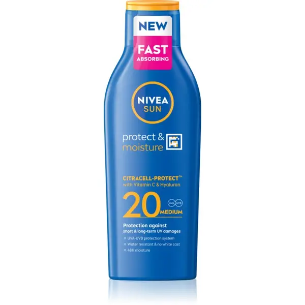 Nivea NIVEA SUN Protect & Moisture mlijeko za sunčanje SPF 20 200 ml