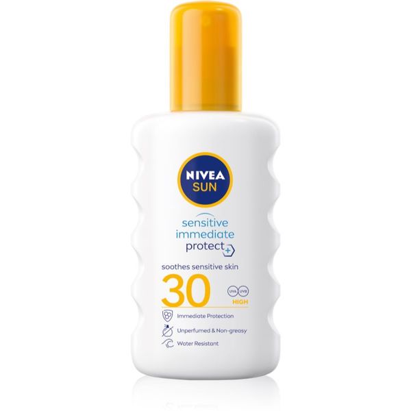 Nivea Nivea Sun Protect & Sensitive zaštitni sprej za sunčanje SPF 30 200 ml