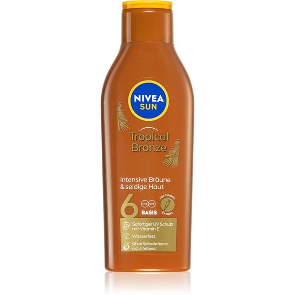 Nivea Nivea Sun Tropical Bronze mlijeko za sunčanje SPF 6 mješavina boja 200 ml
