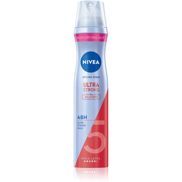 Nivea NIVEA Ultra Strong lak za kosu za ekstra jako učvršćivanje bez silikona 250 ml
