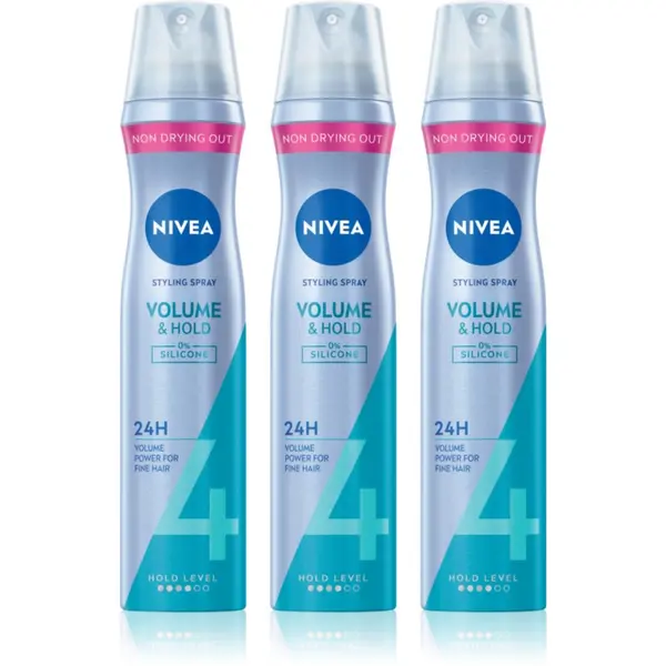 Nivea NIVEA Volume Care lak za kosu za povećanje volumena 3 x 250 ml
