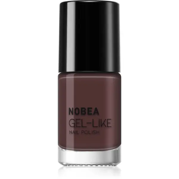 NOBEA NOBEA Day-to-Day Gel-like Nail Polish lak za nokte s gel efektom nijansa Chocolate Mocha 6 ml