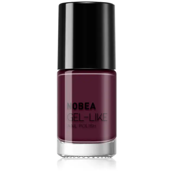 NOBEA NOBEA Day-to-Day Gel-like Nail Polish lak za nokte s gel efektom nijansa Maroon red #N46 6 ml