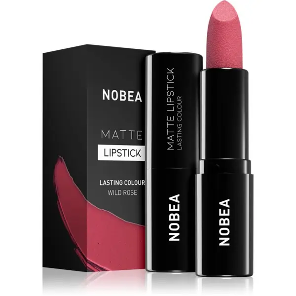 NOBEA NOBEA Day-to-Day Matte Lipstick matirajući ruž za usne nijansa Wild rose #M18 3 g