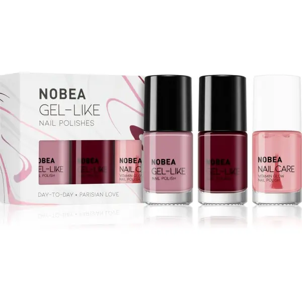 NOBEA NOBEA Day-to-Day Vienna Calmness Set set lakova za nokte 3x6 ml