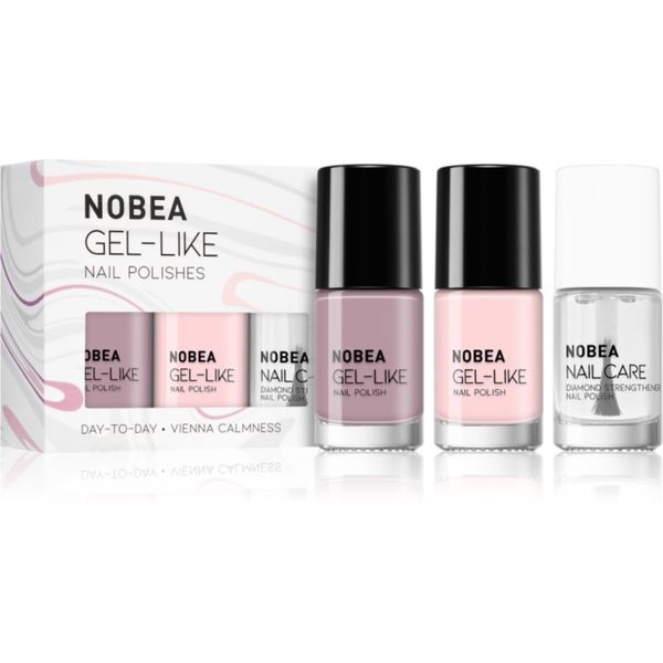 NOBEA NOBEA Day-to-Day Vienna Calmness Set set lakova za nokte 3x6 ml