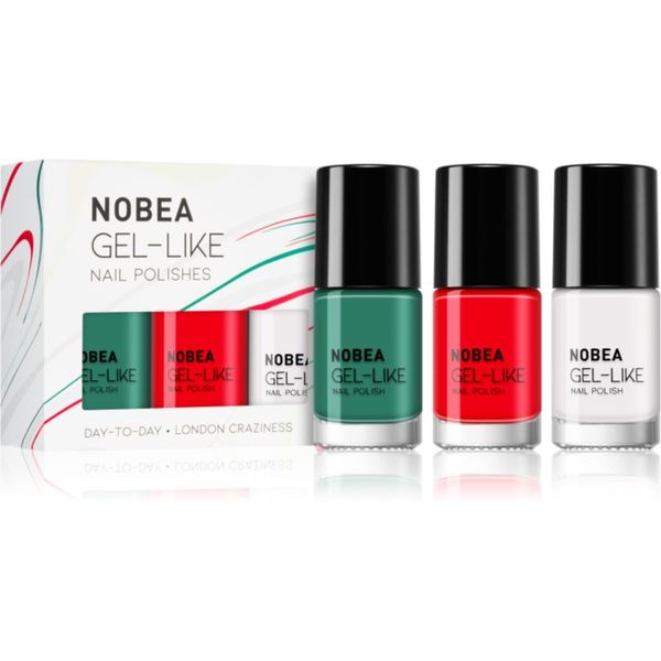 NOBEA NOBEA Day-to-Day Vienna Calmness Set set lakova za nokte 3x6 ml