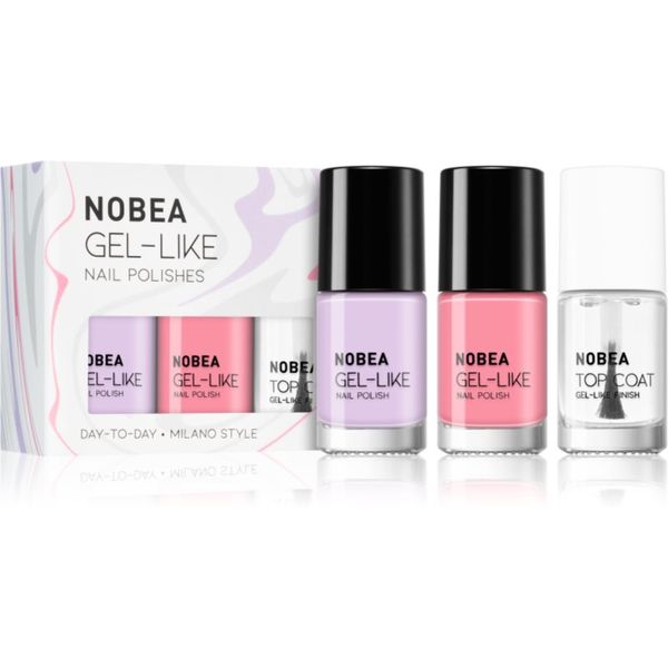 NOBEA NOBEA Day-to-Day Vienna Calmness Set set lakova za nokte 3x6 ml