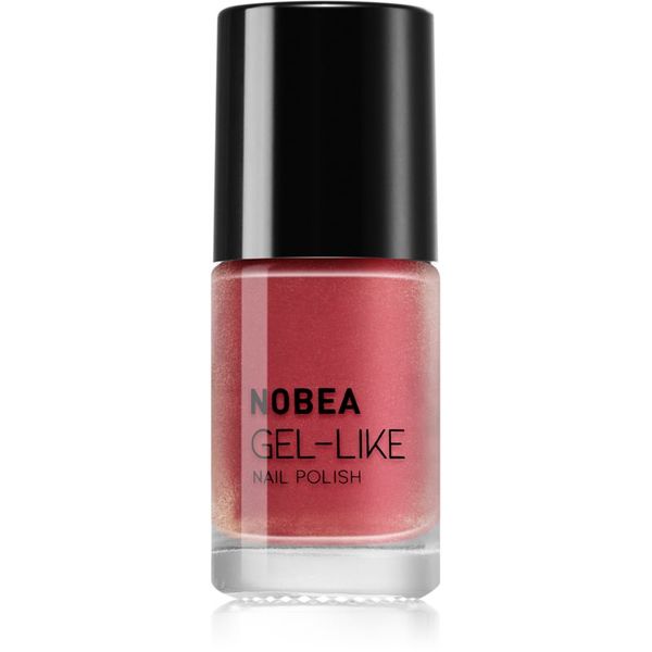 NOBEA NOBEA Metal Gel-like Nail Polish lak za nokte s gel efektom nijansa Sunset coral #N53 6 ml