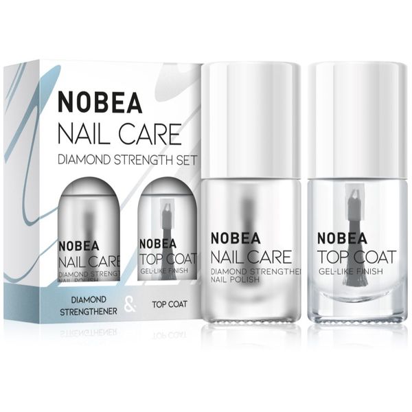 NOBEA NOBEA Nail Care Diamond Strength Set set lakova za nokte Diamond strength set