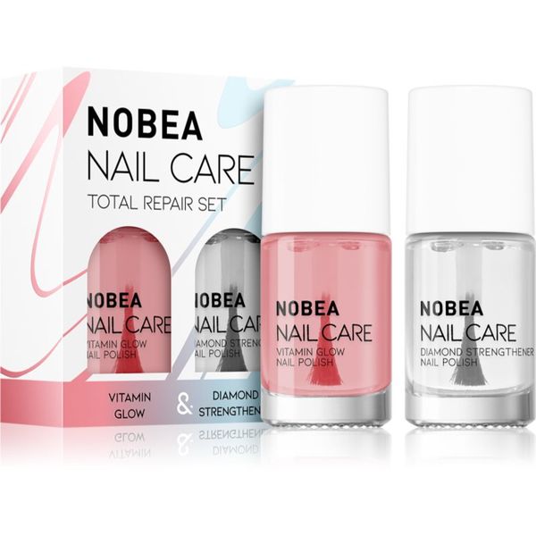 NOBEA NOBEA Nail Care Diamond Strength Set set lakova za nokte Total repair set
