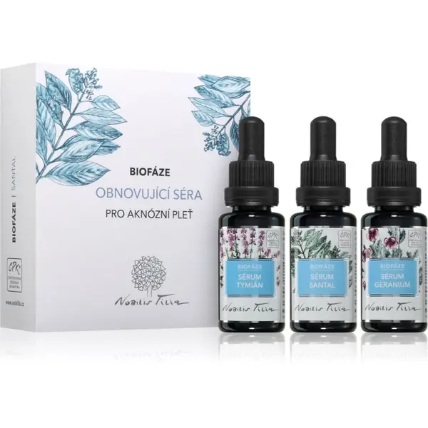 Nobilis Tilia Nobilis Tilia Biofáze Obnovující Séra Santal poklon set za regeneraciju lica