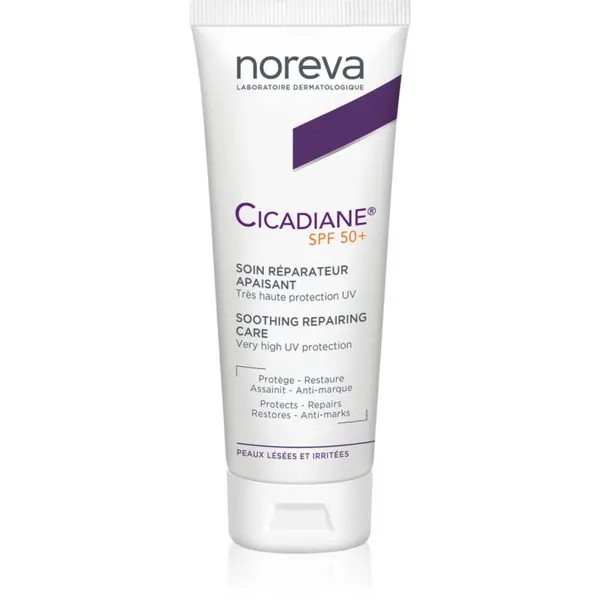 Noreva Noreva Cicadiane Soothing Repairing Care krema za sunčanje za tijelo i lice SPF 50+ 40 ml