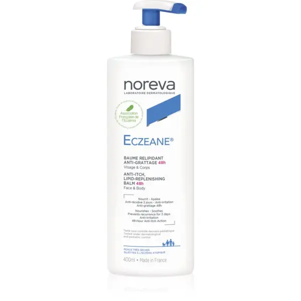 Noreva Noreva Eczeane Anti-Itch Lipid-Replenishing Balm 48H umirujuća krema za lice i tijelo 400 ml