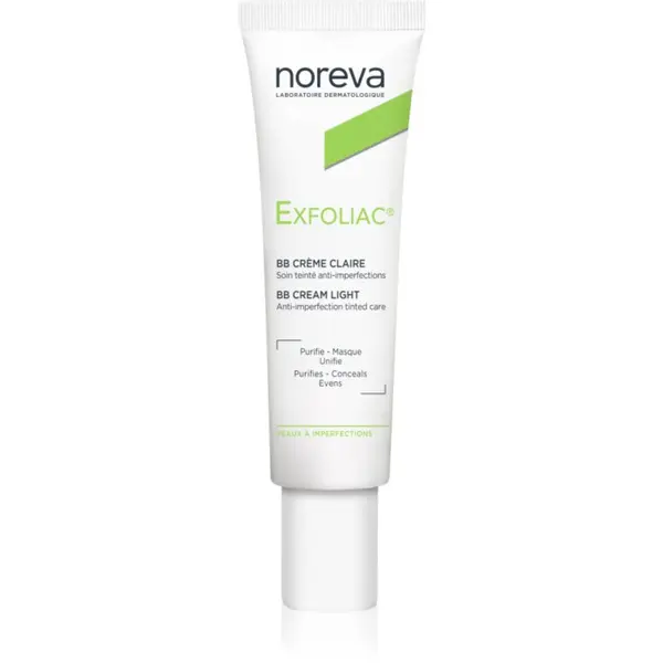 Noreva Noreva Exfoliac Anti-Imperfection Cream Tinted BB krema nijansa Light 30 ml