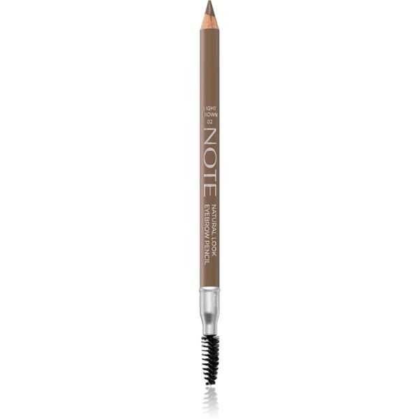 Note Cosmetique Note Cosmetique Natural Look olovka za obrve sa četkicom 02 Light Brown 1,08 g