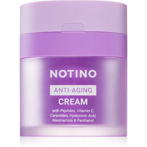 Notino Notino Anti-Aging Cream with Peptides, Vitamin C, Ceramides, Hyaluronic Acid, Niacinamide & Pantheno dnevna i noćna krema protiv starenja lica 50 ml