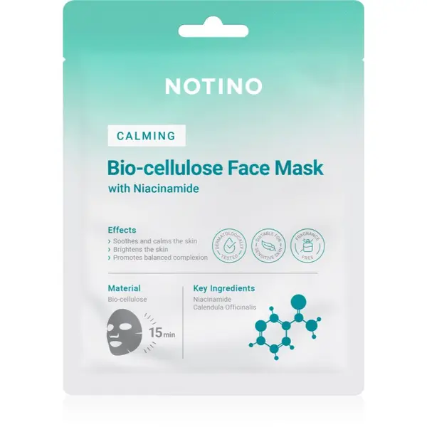 Notino Notino Calming Bio-Cellulose Face Mask with Niacinamide umirujuća sheet maska 25 g