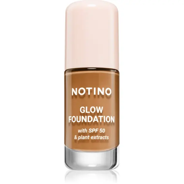 Notino Notino Foundation Glow foundation with SPF 50 & plant extracts posvjetljujući puder SPF 50 01 Medium Deep Warm 30 ml