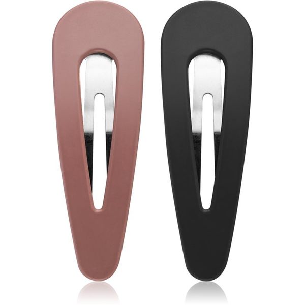 Notino Notino Hair Collection Hair clips ukosnice za kosu Black and mauve 2 kom