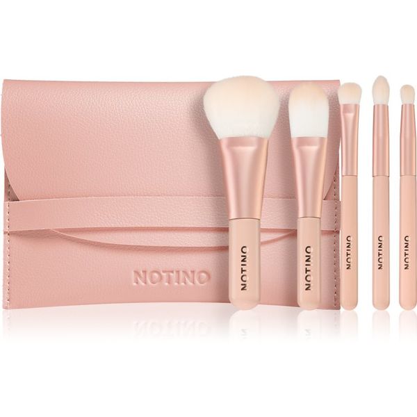 Notino Notino Pastel Collection Travel brush set with pouch putni set kistova s torbicom 1 kom