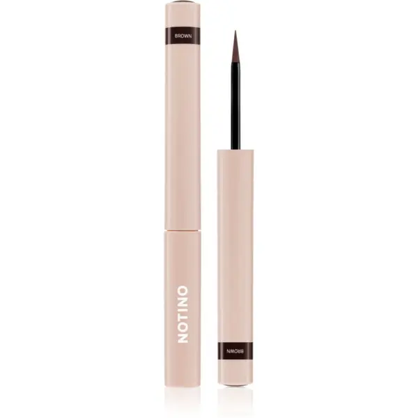 Notino Notino Serum-Infused Lifeproof Eyeliner tekući eyelineri s aktivnim ugljenom za rast trepavica 02 Brown 1.7 ml