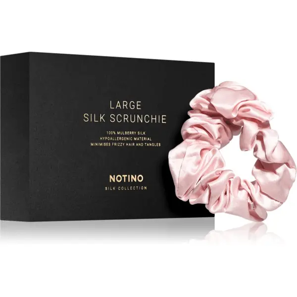 Notino Notino Silk Collection Large scrunchie svilena gumica za kosu Pink 1 kom