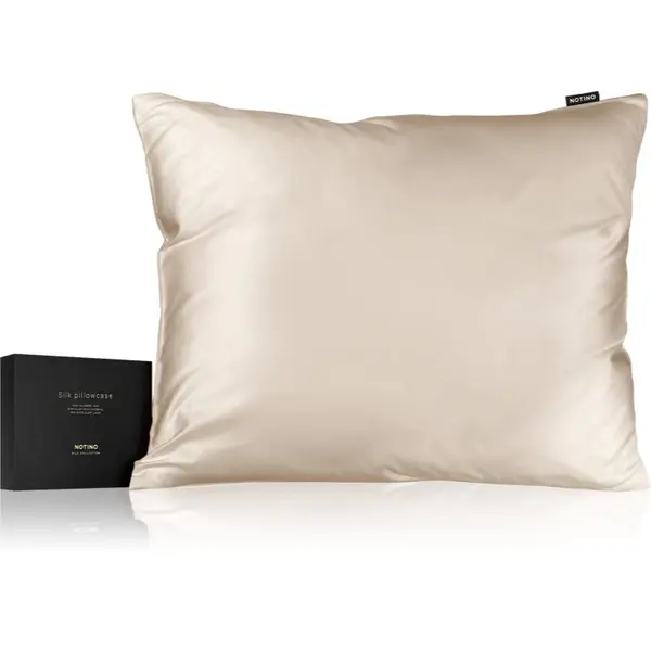 Notino Notino Silk Collection Pillowcase svilena navlaka za jastuk Cream 50x60 cm