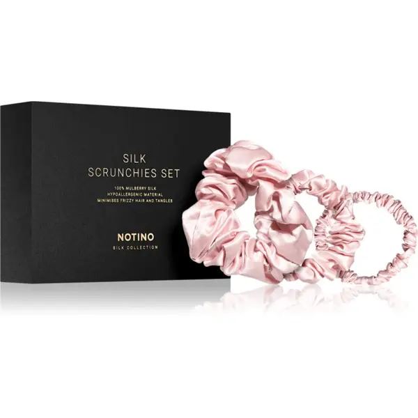 Notino Notino Silk Collection Scrunchie Set set svilenih gumica za kosu nijansa Pink