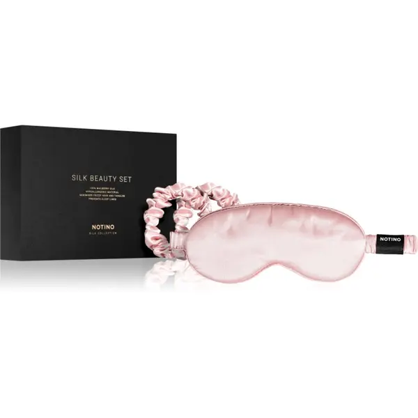 Notino Notino Silk Collection Sleeping mask & Scrunchies Set poklon set nijansa Pink