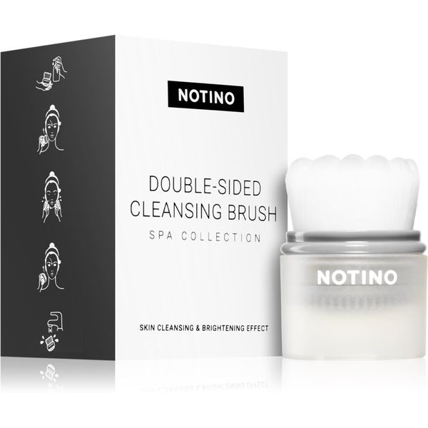 Notino Notino Spa Collection Double-sided cleansing brush četka za čišćenje lica Grey