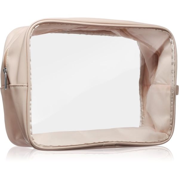 Notino Notino Travel Collection Cosmetic bag transparentna kozmetička torbica XL Beige 27,5x20x12,5 cm 1 kom