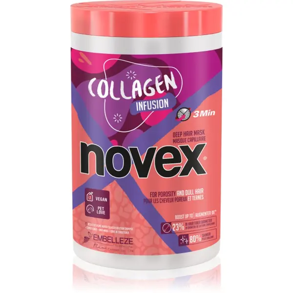 Novex Novex Collagen Infusion osvježavajuća maska za oslabljenu, oštećenu kosu i ispucale vrhove 400 g