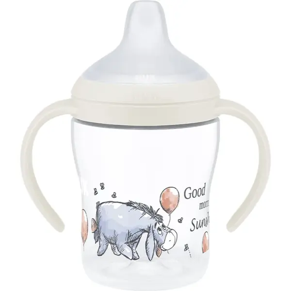 NUK NUK Perfect Match Disney šalica za učenje pijenja s ručkama Eeyore 6m+ 150 ml