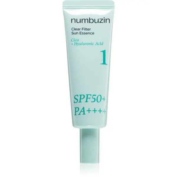 Numbuzin Numbuzin No. 1 Clear Filter Sun Essence posvjetljujuća esencija s umirujućim djelovanjem SPF 50+ 50 ml