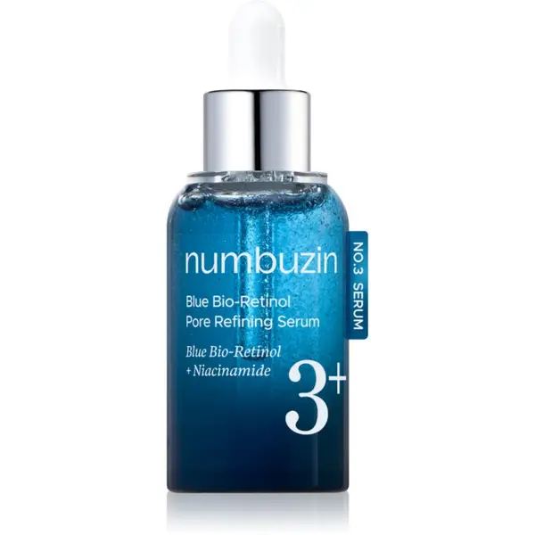 Numbuzin Numbuzin No. 3 Blue Bio-Retinol Pore Refining Serum učvršćujući serum za lice za zaglađivanje kože lica i smanjenje pora 30 ml