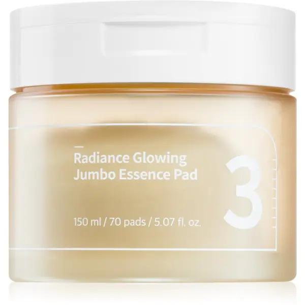 Numbuzin Numbuzin No. 3 Radiance Glowing Jumbo Essence Pad blazinice natopljene tonerom za sjaj i hidrataciju 70 kom