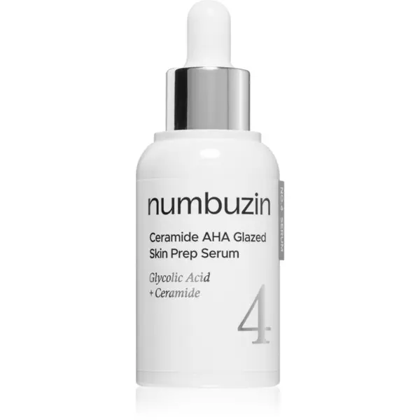 Numbuzin Numbuzin No. 4 Ceramide AHA Glazed Skin Prep Serum hidratantni serum za lice s eksfolijacijskim učinkom 30 ml